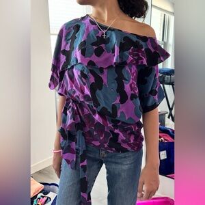 Silk Off Shoulder Top